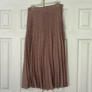 Polka Dot Pleated Skirt